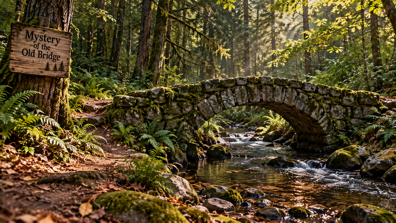 Mystery of the Old Bridge desktop wallpaper
